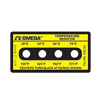OMEGA 4B-A-100-30 Non-Reversible, Four point Horizontal Temperature Label (175 °F)