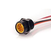 Amphenol SINE Systems MN51PW02M010 ເສັ້ນສາຍອາເຊນເຊີ / ເສັ້ນສາຍອັກຕູເວີ 5 ພິນ MiniBoss ປະຕູຜູ້ຊາຍ 1 ແມັດ