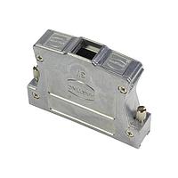 HARTING 61030010118010 ປະກັນການຍືນຍົງ Strain Relief Backshell D-Sub 37pin Inducom Metal Hood, 3 ທາງເຂົ້າດ້ານບູດ, ນັ້ມສອງຂອງ knurled screw 4-40UNC, ບໍ່ມີບລັອກດິນພາຍໃນ