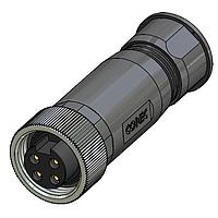 Amphenol CONEC 41-00002 ຕົວເຊື່ອມຕໍ່ 4P 7/8 Socket Field Attach Axial