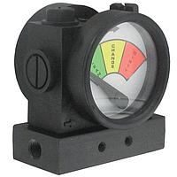 Dwyer PFG2-02 ເຄື່ອງວັດຄວາມດັນຄວາມຕ່າງຂອງກະບອກກັບຄວາມດັນອອນໄລນ໌ - 1/8" NPT, ເຂດສະອາດ/ສົມປະສົມ (Differential, 5 psi, NPT Female, 1/8 in)