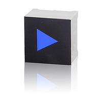 VCC CTHS15CIC06ARROW ຕິດຕັ້ງສະນັ້ນສະຕິກ CTH SQR 15mm LED 3.2V Lead Blue Arrow