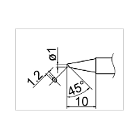HAKKO T12-BCF1Z ເຫຼັກ soldering