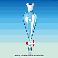 SciLab SL.Fun2623 ຖ້ວຍກະຕ່າຍ, ປະກອບຕໍ່ກັນໄດ້, ມີກະບອກ PTFE, 24/40 ກອນ, 250ml, H290mm, 29/32 ປີປີ PP