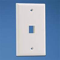 Panduit NK1FNIG ແຜ່ນປະຕູ NK 1-port, single gang, flush mount face