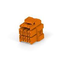 AMP Connectors - TE Connectivity 8-2232266-3 ກອງປະກອບປລັກ 2x3 plug housing Key D ora