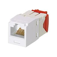 Panduit CJ5E88TGWH-C ໂມດູນ UTP Mini-Com, Cat 5e, UTP, 8 ຕຳແໜ່ງ 8 ສາຍ