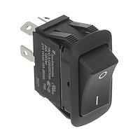 Alcoswitch - TE Connectivity PRCDA1-20F-BB0BW ສະຫນັບສະຫນູນ Rocker 20A DPST ON-OFF POWER ROCKER