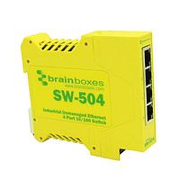 Brainboxes SW-504-X20M ອຸປະກອນສະຫນັບສະຫນູນ Ethernet ບໍ່ມີການຄວບຄຸມ Industrial 4 port Ethernet switch (ແພັກ 20 ລາຍການ 1 CD, 1 ຄູ່ມື)