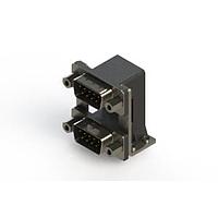 EDAC 661-009-364-059 ຕູ້ສະຫນອງ Dual Port D-Sub ມຸມຂວາ ຕູ້ສະຫນອງ Dual Port D-Sub