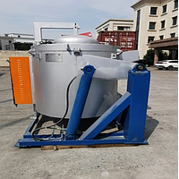 Wondery WDL-GRQ-800 Hydraulic Tilting Industrial Electric Resistance Aluminum Crucible Melting Furnace (300kg/h;800kg)