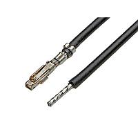 Molex 217491-1201 ສາຍນໍາສົ່ງ Pre-Crimped ຍາວ 75mm, 26 AWG, ສີດໍາ