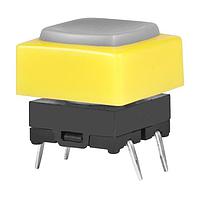 NKK Switches JB15KP-4HE ປຸ່ມສະຫນອງສະຕິກ OFF-(ON) ຕິດຕັ້ງ PC ປຸ່ມ GRY/ເຟຣມ YLW