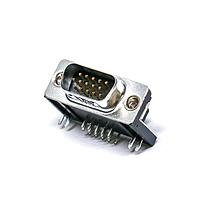 Amphenol Commercial Products L717HDE15PD1CH4R ຕູ້ຕໍ່ສັນຍາ D-Sub ຄວາມໜາແບບສູງ 15P Sz E Hi Density Pin Rear Insert 4-40