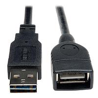 Tripp Lite UR024-010 USB 2.0 10ft USB 2.0 Uni Rvr ສາຍ M/F 10'