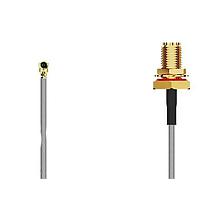 GCT (Global Connector Technology) CABLE 375 RF-050-A-2 ການປະກອບສາຍ RF I-Pex MHF2SMA STRJck R Mt 6 GHz,50mm, 1.13mm ສີເຫຼືອງ