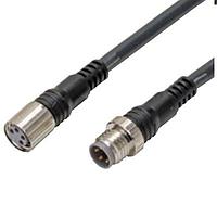 Omron Automation and Safety XS3W-M421-405-R ເສັ້ນສາຍອ່ານສະເຫຼີມ / ເສັ້ນສາຍອັກຊັວເຕີ Cordset