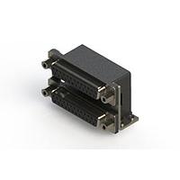 EDAC 662-025-664-056 ຕູ້ສະຫນອງ Dual Port D-Sub ມຸມຂວາ ຕູ້ສະຫນອງ Dual Port D-Sub