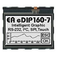 DISPLAY VISIONS EA eDIP160W-7LW ມູດູນ LCD ກຣາຟິກ 160x104 ສີດຳ/ຂາວ FSTN ຂາວ ສວ່າງຫນ້າຈໍ