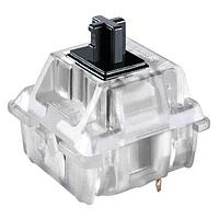 CHERRY MX3A-11NA ສະຫຼຸບສະຫຼຸບ Standard Switches MX Silent, RGB, Black Stem, Full Travel Mechanical KeyswitchLinear Feel, 60cN, clear housingNo DiodeFrame Mount (no fixation pins)