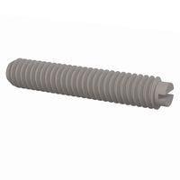 Essentra Components 010832S087 ຊຸດສະກຣູ Set Screw, ຫົວສະລອດ Slotted Head, ການດັບສາຍ #8-32 Thread, ຄວາມຍາວ 7/8 Lg
