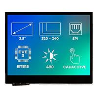 Riverdi SM-RVT35AHBNWC00 ຈໍ TFT LCD 3.5", EVE3, ບໍ່ມີກອງ, CTP, ການຕິດຕໍ່ອາກາດ