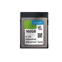 Swissbit SFCE080GW1EB4TO-I-6F-11P-STD ບັດ CFexpress ອຸດສາຫະກຳ CFexpress Card, G-26, 80 GB, 3D PSLC Flash, -40C ຫາ +85C