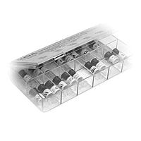 KOA Speer SG73STK001KIT ຊຸດຕົວຕໍ່ຕ້ານ SG73 SERIES KIT 101 ຄ່າ, 25 ຊິ້ນ ແຕ່ລະອັນ