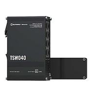 Teltonika TSW040000000 ເອເທີເນດ ສະວິດຊ໌ Unmanaged 8-port PoE+ switch ມີງົບປະມານພະລັງງານລວມ 240 W. ຂໍ້ມູນເຂົ້າພະລັງງານ 2-pin ແລະ ມີລະບົບ DIN rail ລວມ. ຊ່ວງແຮງແລະງານກວ້າງ 7-57 VDC ແລະ ຊ່ວງແຮງແລະງານ PoE-out 44-57 VDC.