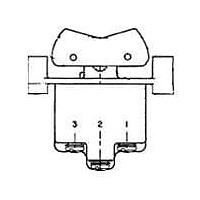 Honeywell 4TP201-3 ສະຫນັບສະຫນູນ Rocker 4PDT 2 ຕຳແໜ່ງ 0.75 A ທີ່ 115 Vdc