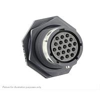 Eaton Souriau-Sunbank UTGX71419SY ຮອບຮອງ Jam nut receptacle, ບໍ່ມີຫົວຄົງ, ສໍາລັບ 19 ຕິດຕໍ່ຍິງ, IP68/69K, ການກະທົບ Y