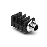 Amphenol Audio ACJM-MHDRM ຕົວເຊື່ອມໂທລະສັບ 1/4"HOR Snap-fit CHASSIS CONN