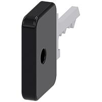 SIEMENS 3SU19500FL100AA0 ກູ້ລອກ Key Lock 73034 KEY O.M.R. LOCK NO. 73034, ສີດຳ