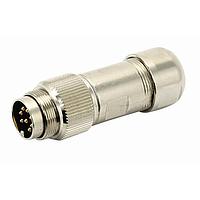 Amphenol Tuchel C091 31H005 101 4 ຕົວເຊື່ອມ 5 POS SOLDER W 6-8MM CABLE DIA