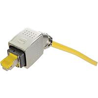 HARTING 09352200402 ອຸດສາຫະກຳ Han PushPull RJ45 Cat6 Cable Side IDC (ມຸມລົງດ້ານລຸ່ມເຂົ້າ) - ສໍາລັບ 6.5-9.5mm