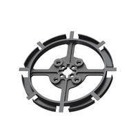 Essentra Components EFA04-23-001 ລົດກວດເກັບເສັ້ນໃຍ Fiber Rl, ສີດຳ, ລັດ 40MM, ຊ່ອງ 6.35MM