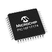 Microchip Technology PIC16F17174T-I/PT ມາຄຣອຄຄອນໂຕເລີເລີ 7KB Flash, 512B RAM, 128B EEPROM, 12b Diff. ADCC, 1xOP-AMP, 2x16-bit dual PWM