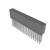 Samtec ESQ-118-14-T-D ລູກບວກສໍເຄດສະຕຣິບສູງ, 0.100" ຊີ້ນ