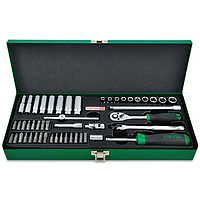 TOPTUL GCAD5004 1/4" DR. ຊຸດເຕົ້າສຽບ (50 pcs, 12PT)