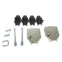 NorComp 970-009-030R121 ປົກປ້ອງການຕົກຮອດ Strain Relief Backshell 9P TOP ENTRY DIECAST NICKEL PLATED