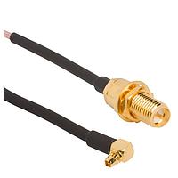 Amphenol RF 245102-08-06.00 ສາຍສະບັບ RF SMA RP Bulkhead Jack MMCX RA Plug