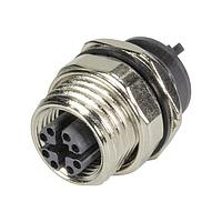 HARTING 21033812812 ຕົວຍືນຕົວຍືນ M12 X-code 8pin ຜູ້ຍິງ PCB ມີການຕິດຕັ້ງກັບແຜ່ນຫຼັງ, ຕົວຍືນ, Cat5 (ມີກັບບ້ອງ 21033012000) (ຊິ້ນແບບເປັນຕົວ)