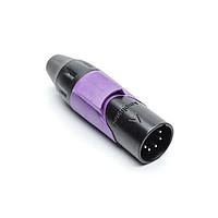 Amphenol Audio AX5MB7M ຕົວເຊື່ອມ 5P PIN M PLUG BLK W VLT MRK SLEEVE