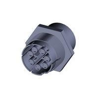 AMP Connectors - TE Connectivity 293673-3 ຮອບບ້ວງ Socket NECTOR M SKT HSG PANEL MOUNT CODE C