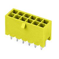 Molex 224246-1041 ພິບບີ Receptacle Versa Color Vert Header Thru Hole Dual Row 10 Ckts (Au) GloWire Ylw Tray