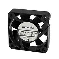 Same Sky (formerly CUI Devices) CFM-4010B-280-296 ພັງລົມກະທົບຕົວຈັກ DC ຮູບສີ່ແຫ່ງ 40 mm, 10 mm, 24 Vdc, ລົດລົງ, 8000 RPM, 6.76 CFM