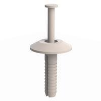 Essentra Components 61APT18075 ຕຸກຢືນຕົວຢືນ Anchor, ເລັ່ງພລາສຕິກ, ຮູ .188, ຄວາມຍາວ .750