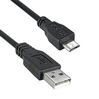 Qualtek Electronics 3025035-16 USB 2.0 USB 2.0 A ຜູ້ຊາຍ ເຖິງ USB 2.0 Micro B ຜູ້ຊາຍ, ສີດຳ, 28/24AWG, ຄວາມຍາວ 16FT