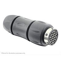 Eaton Souriau-Sunbank UTGX1JC1419S ປຸ່ມຮັບສະຫນອງ ປຸ່ມຮັບສະຫນອງໃນແຖວ, ມີກະແຈບເຄື່ອງປົກກັນສາຍສື່ມຕໍ່ຫຼັງ, ສໍາລັບ 19 ຕຳແໜ່ງຜູ້ຍິງ, IP68/69K