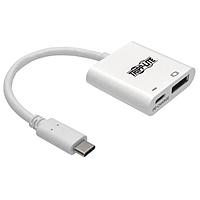 Tripp Lite U444-06N-DP8WC ສາຍຕໍ່ອະເດັດເຕີ USB-C ໄປ DP, 8K, PD CHRG, ສີຂາວ
